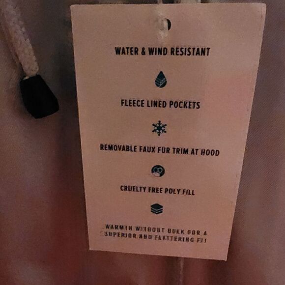 6X 30W Torrid Grey 3 in 1 Twill Parka Faux Fur Hood coat jacket Convertible, rem - Picture 13 of 14